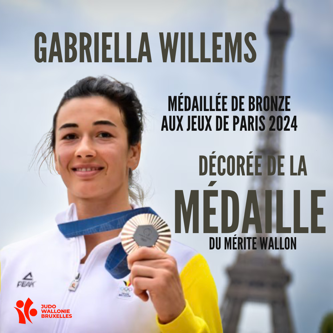 Gabriella Willems décorée de la médaille du mérite wallon