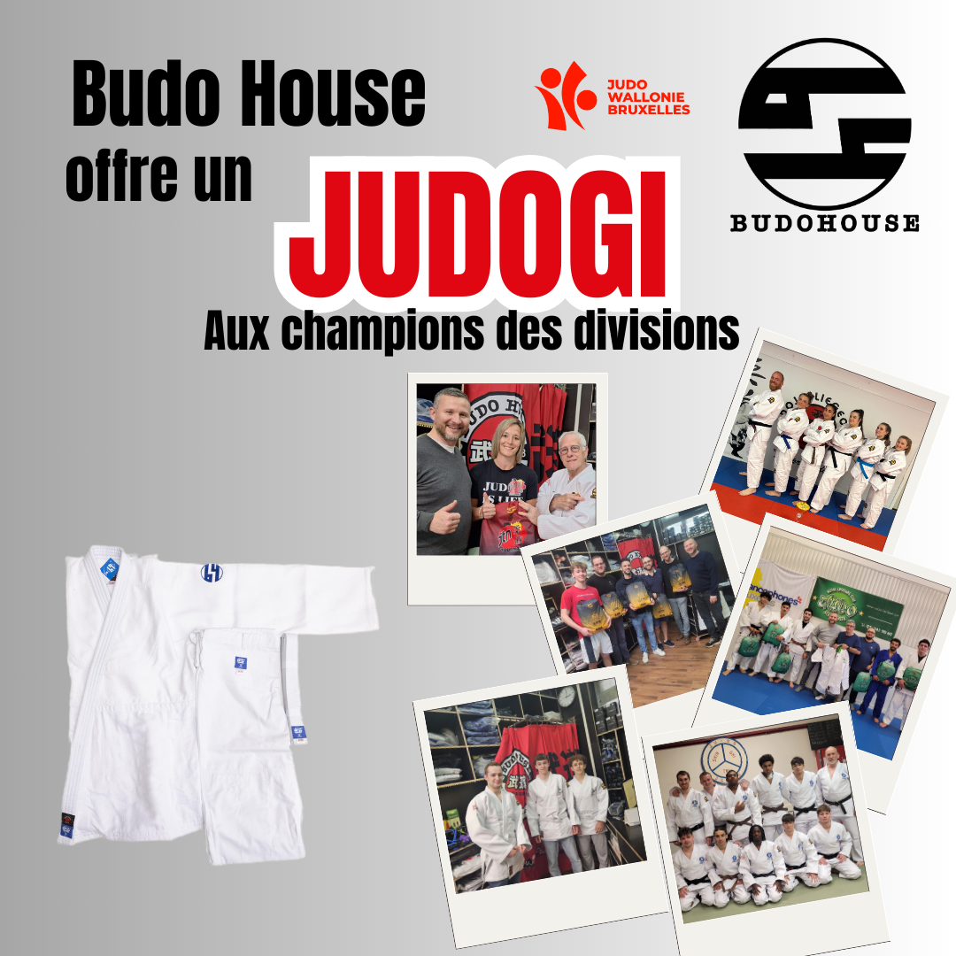 Budo House offre un judogi aux premiers de chaque division interclubs !